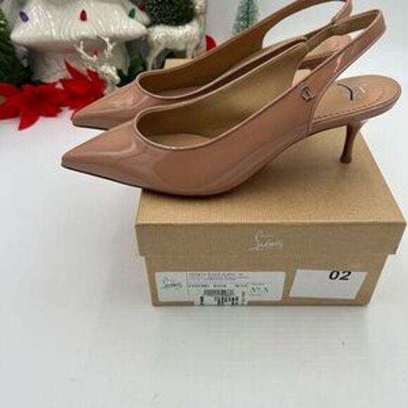 Christian louboutin women's sporty Kate 55 Patent Leather size 37.5 made Italy - Picture 9 of 11